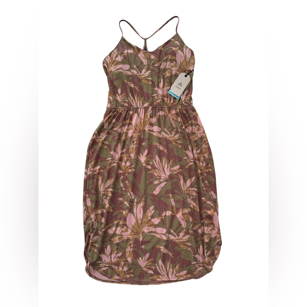 PrAna NWT Women’s Extra Large XL Ayla Dress in Cloud Blush Summertime Floral